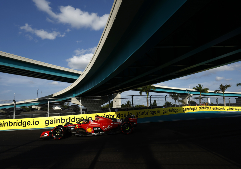 Carlos Sainz y Charles Leclerc renacen en la FP3 del Gran Premio de Miami