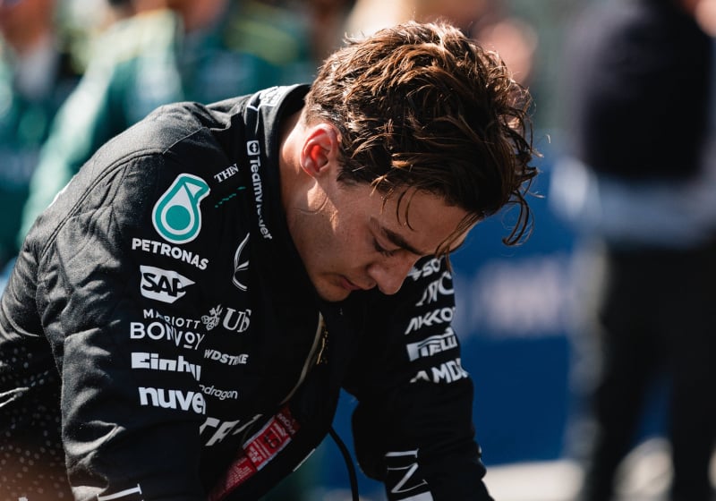 George Russell, Mercedes, Belgium, 2024