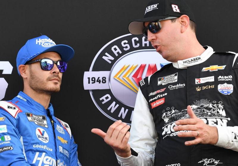 NASCAR champion Kyle Larson makes touching Kyle Busch gesture with latest race winnings