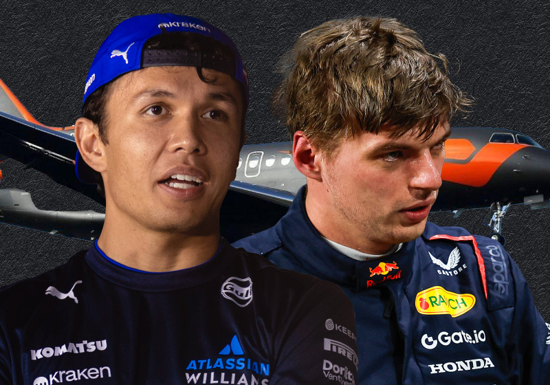 Albon met Verstappen in vliegtuig naar huis: 'Denk dat ik maar ga slapen dan'
