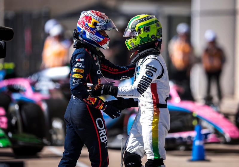 Max Verstappen and Lando Norris in Austin
