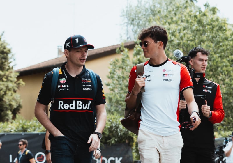verstappen, bearman, haas, red bull