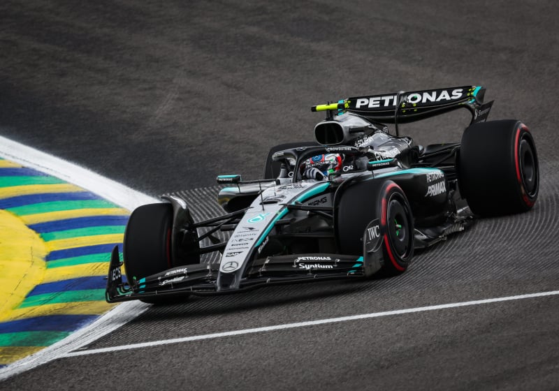 Antonelli during Sprint at Interlagos