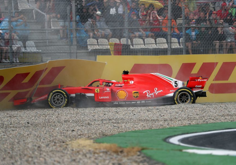 Sebastian Vettel: 'Moet lachen als ik terugdenk aan mezelf in het grind'