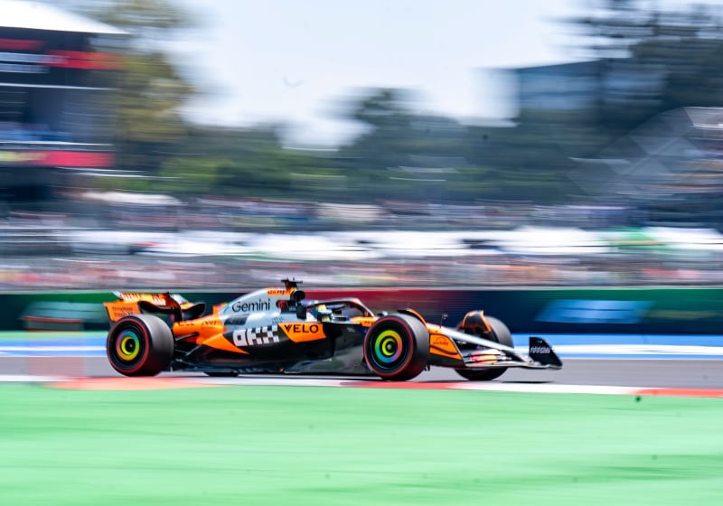Piastri during practice in Mexico