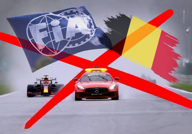 Rain at Belgian GP