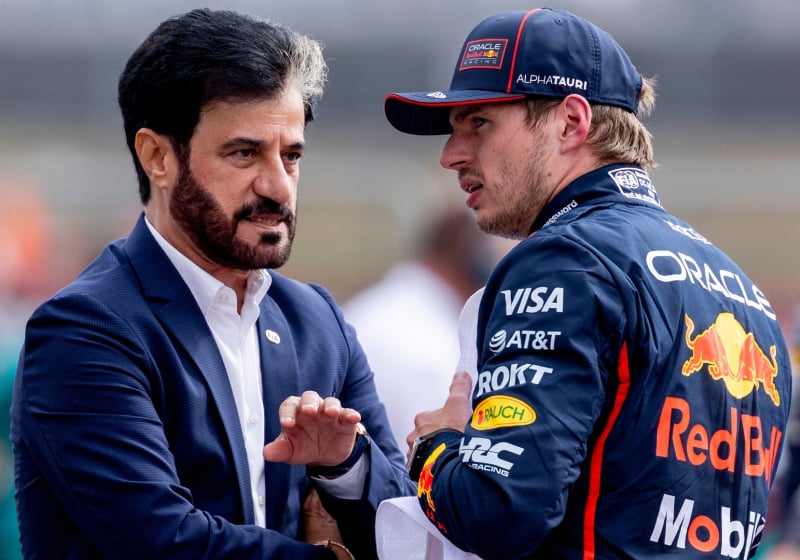 Mohammed Ben Sulayem, Max Verstappen, British GP, Britain, 2025