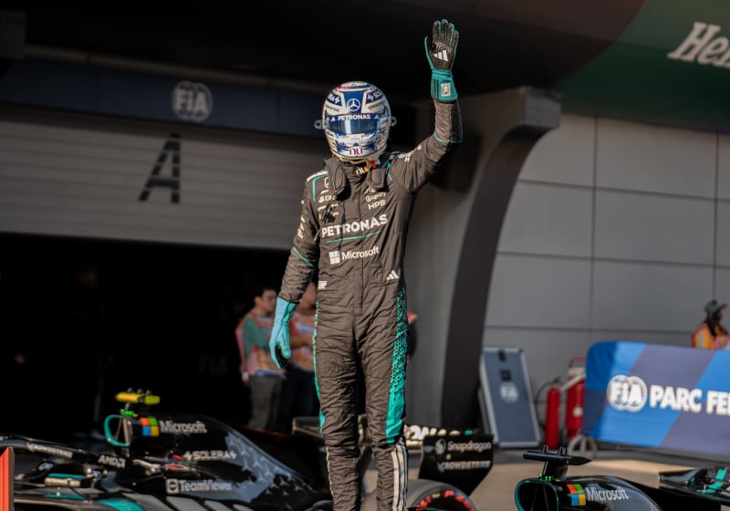 F1 Sprint Race Results: Russell made to work as Ferraris claim podiums and Mercedes star penalized