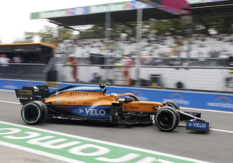 Norris 'thanks God' he escaped contact in Monza qualifying chaos