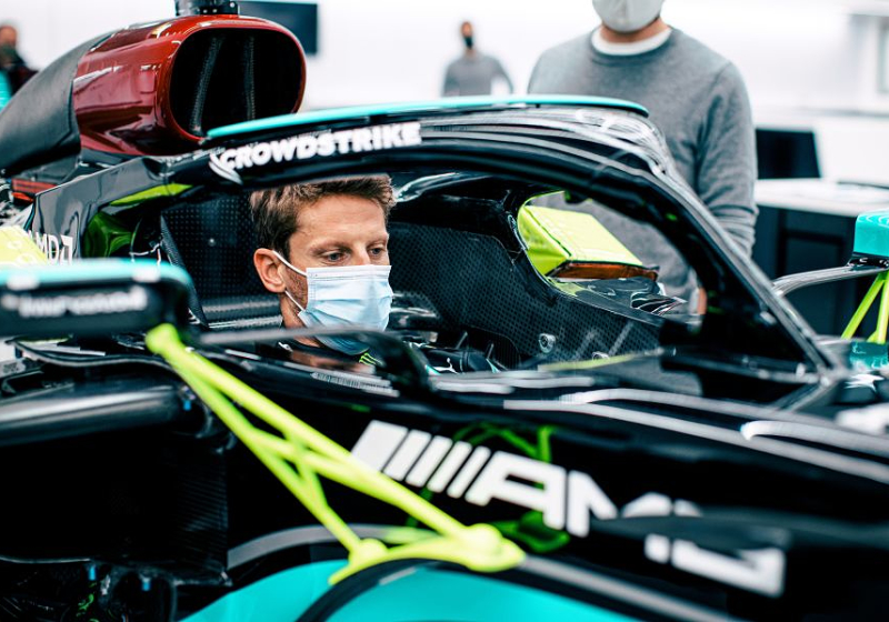 Wolff en Hamilton blij met privé-test Grosjean: 'Wilden niet dat crash zijn laatste moment was'