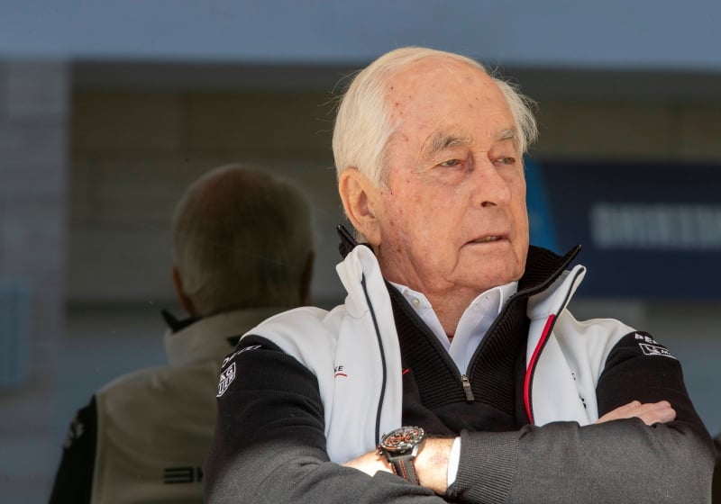 Team Penske boss Roger Penske with arms folded