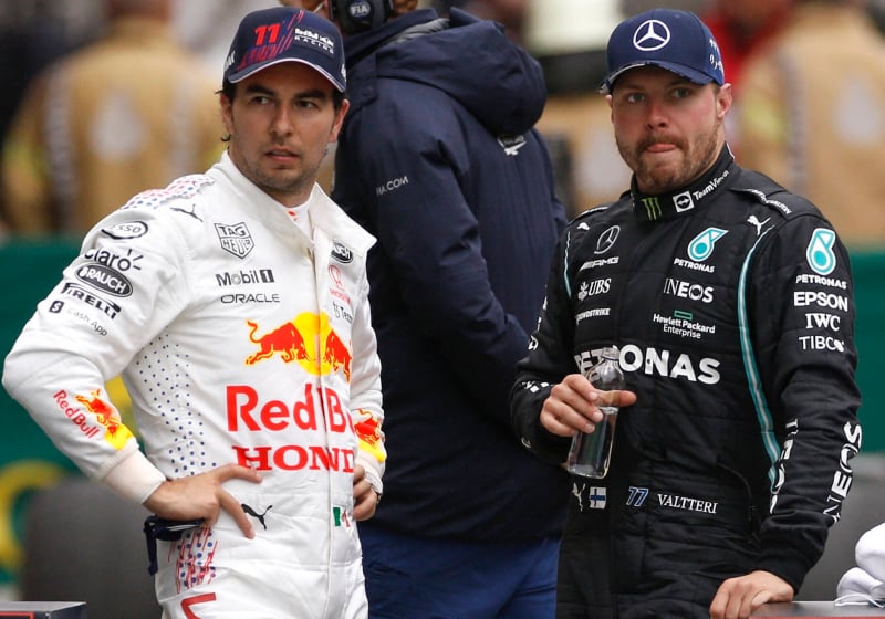 Perez and Bottas after 2021 Turkish GP