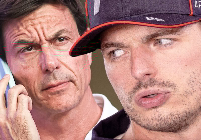 Toto Wolff and Max Verstappen