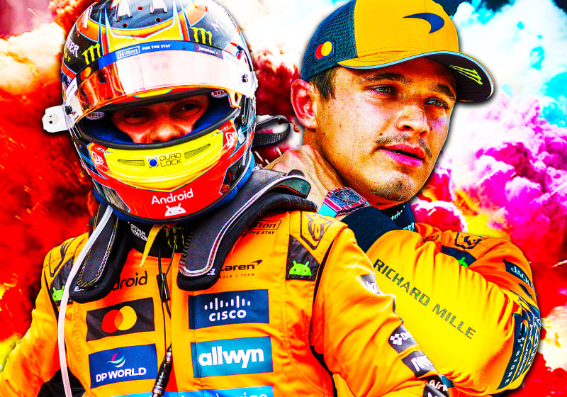 Lando Norris and Oscar Piastri