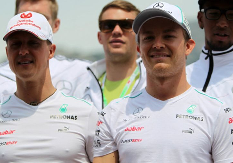 Schumacher's toilet 'mind games' revealed by Rosberg
