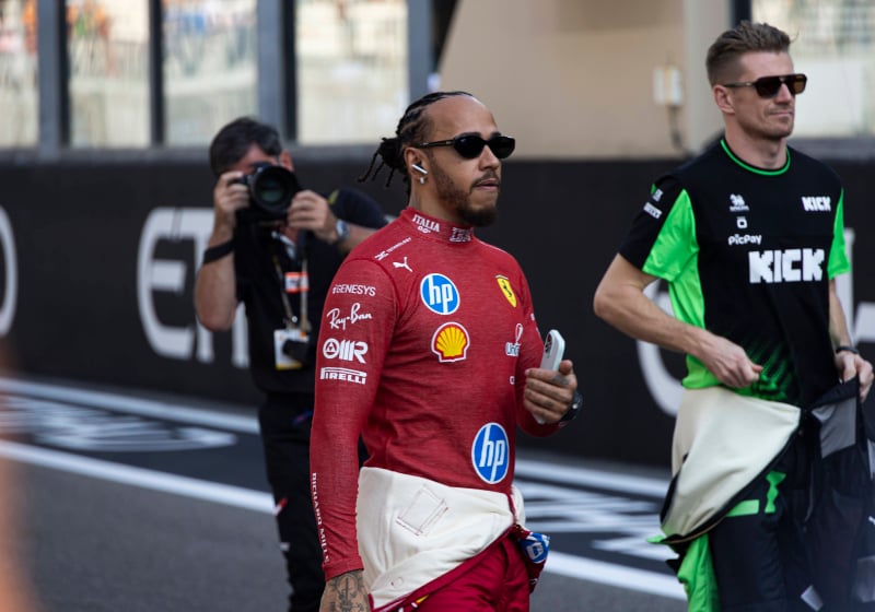 Hamilton and Hulkenberg