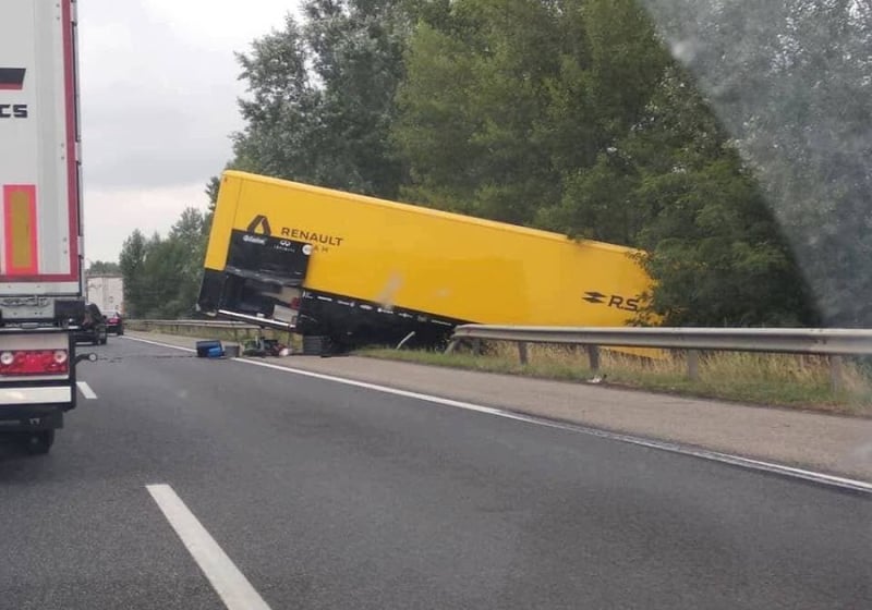 Renault offer update on driver of crashed team truck