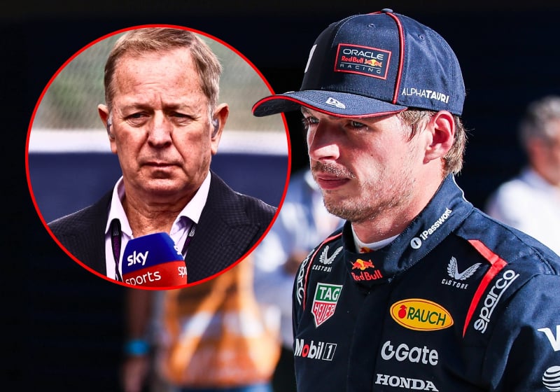 Verstappen and Brundle