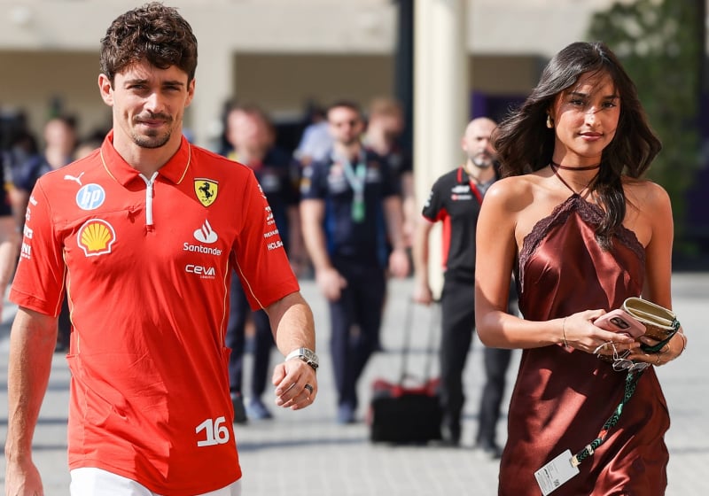 Charles Leclerc, Alexandra Saint Mleux, Ferrari, Abu Dhabi, 2024