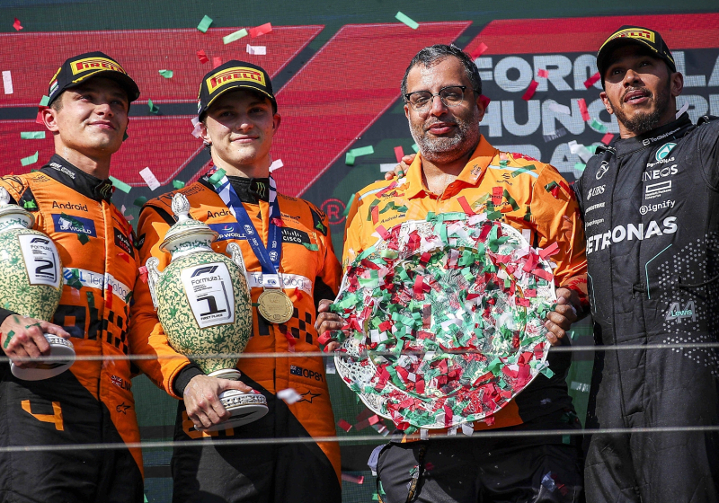 Norris se envalentona CONTRA Hamilton