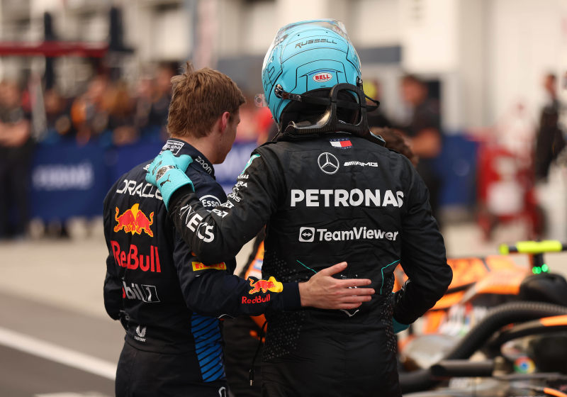 Russell over geruchten Verstappen: "Er is nog niets getekend voor de toekomst"