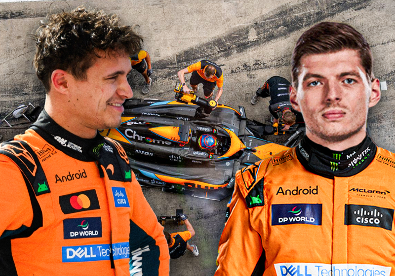 Verstappen, Norris, socials