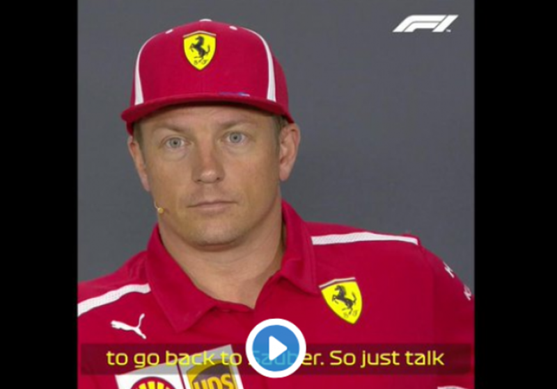 VIDEO: Raikkonen on frosty form over Ferrari exit and Sauber move