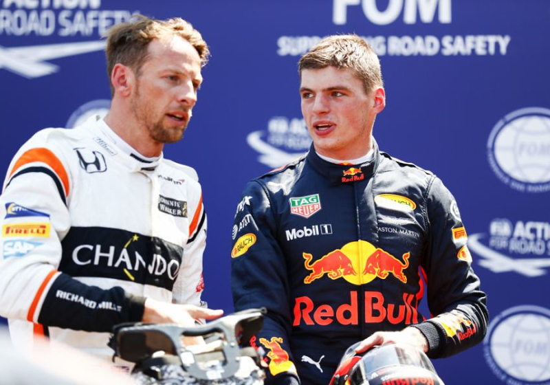 Button over familie Verstappen: "Ook tegen Jos en met Sophie gereden, maar Max is uitzonderlijk"