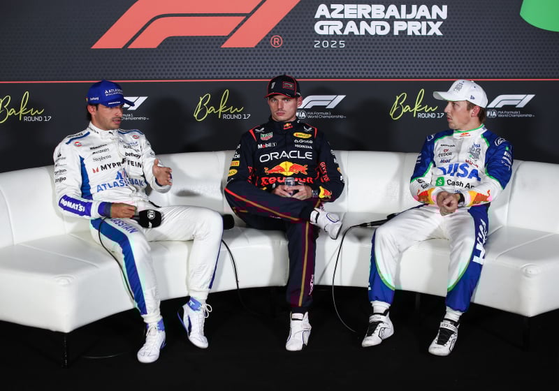 Carlos Sainz, Max Verstappen, Liam Lawson, generic, 2025