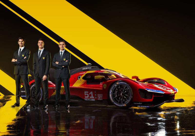 Antonio Giovinazzi y los pilotos de Ferrari para el WEC en 2023