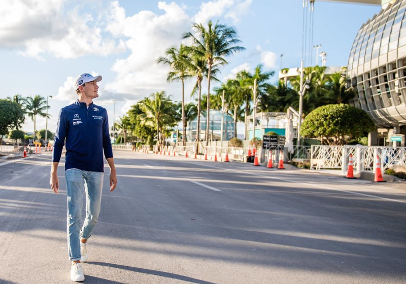 Russell hails Miami circuit after completing first laps
