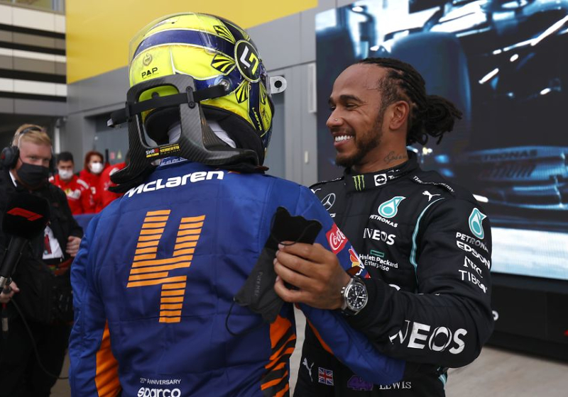 Mooie woorden Hamilton kwamen binnen bij Norris: "Betekent veel als je naar iemand opkijkt"