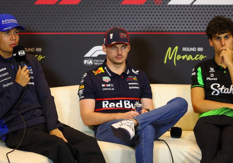 Alex Albon, Max Verstappen, Gabriel Bortoleto, Monaco, 2025