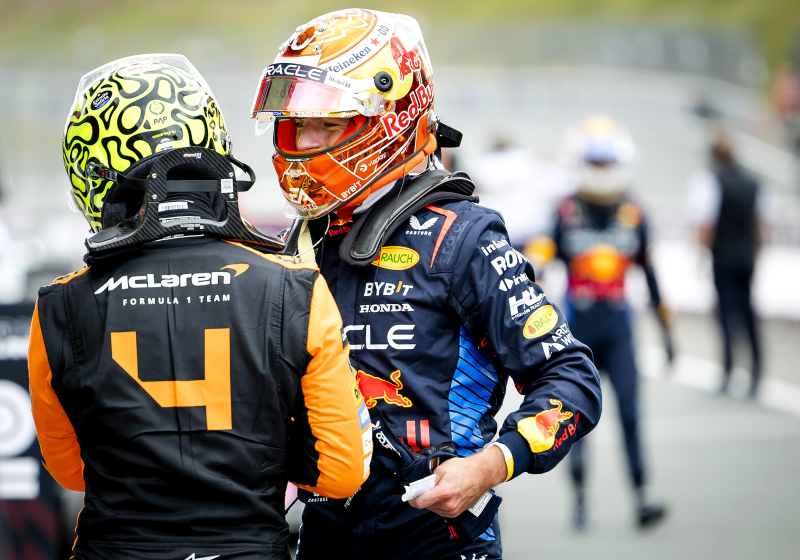 Norris se BURLA de Verstappen