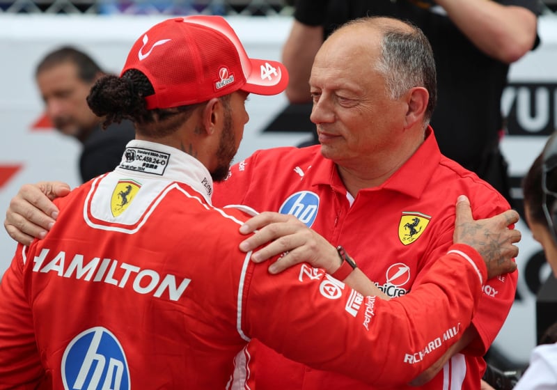 Ferrari F1 boss forced to calm down 'emotional' Lewis Hamilton