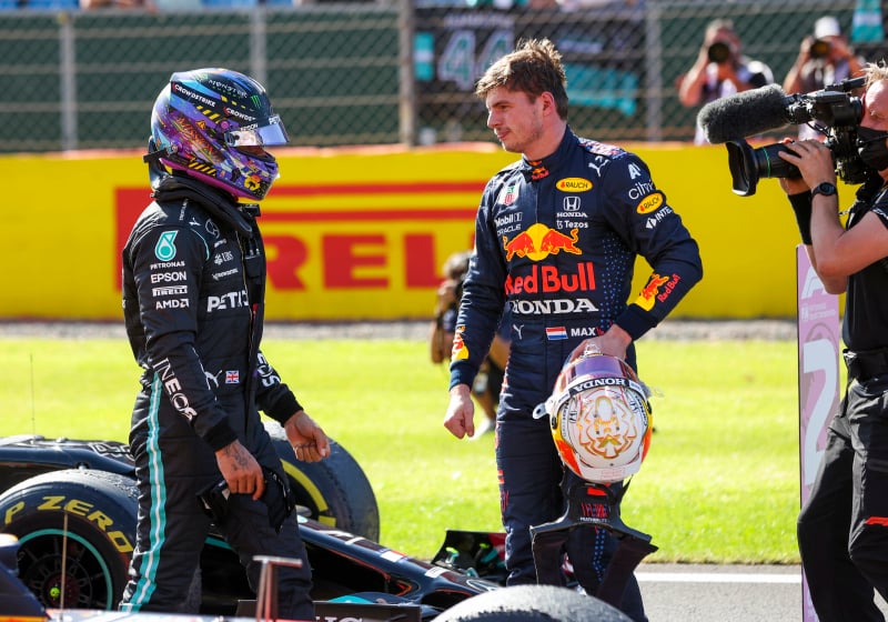 Verstappen, Hamilton, 2021, British GP, generic