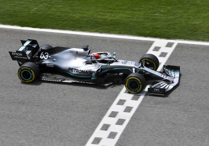 Russell in unfamiliar territory in Bahrain test day two