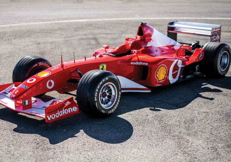 Ferrari F2002 Michael Schumacher voor bijna zes miljoen over de toonbank