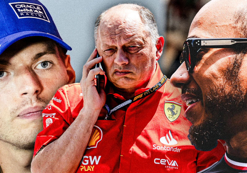 Vasseur verklaart waarom hij liever Hamilton dan Verstappen heeft