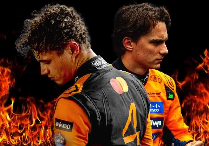 Lando Norris and Oscar Piastri