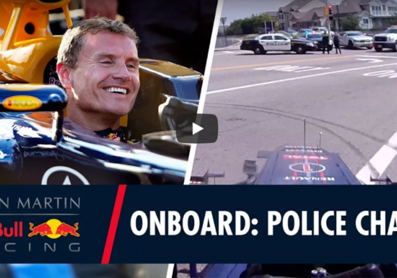 VIDEO: David Coulthard scheurt door de Amerikaanse straten
