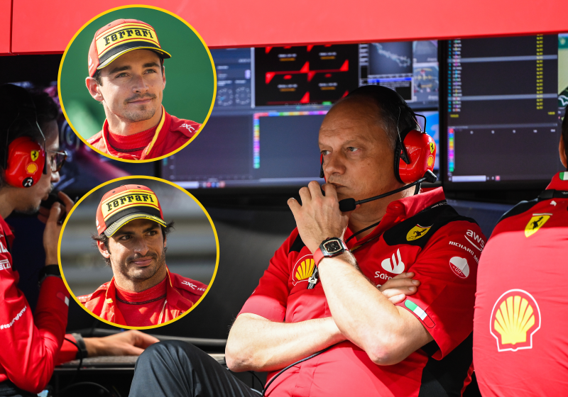 El jefe de Ferrari sobre Charles Leclerc y Carlos Sainz: Quiero tenerlos hasta 2027