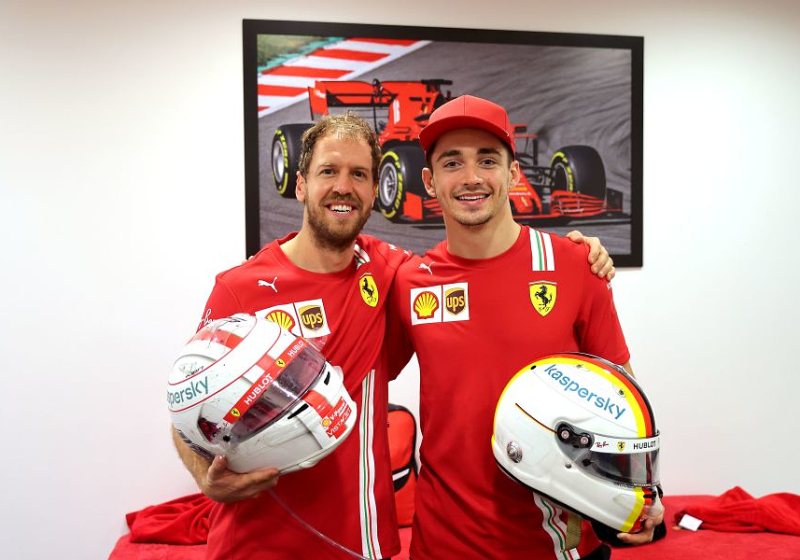 Vettel habla de Leclerc: 'Charles tiene algo especial'