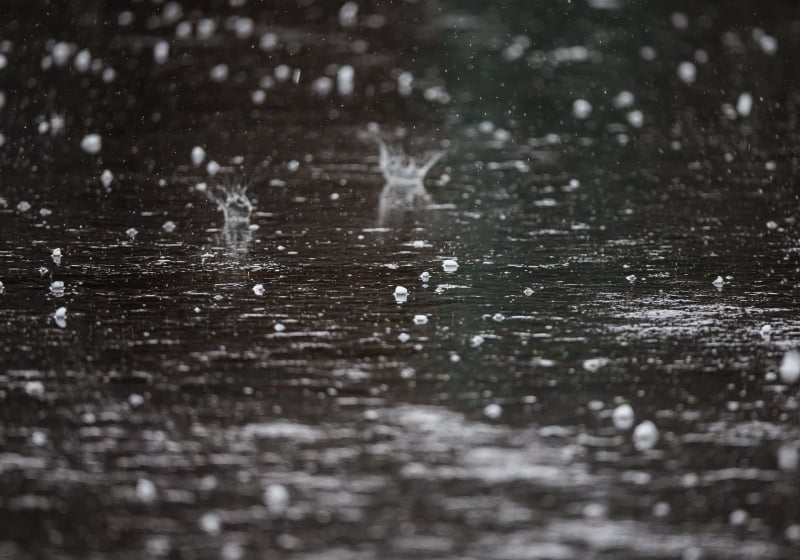 Raining at the F1 race