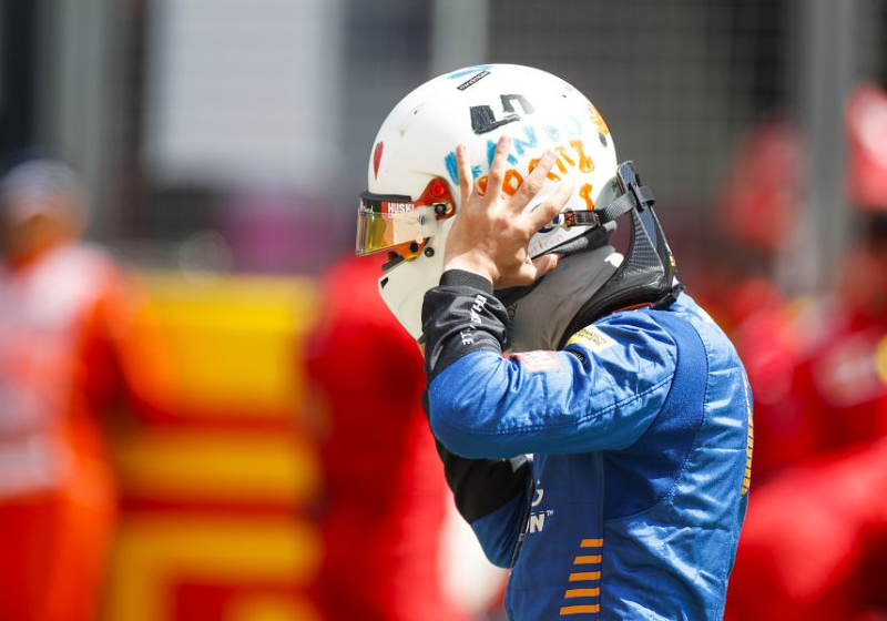 Norris issues apology to Hamilton and Stroll