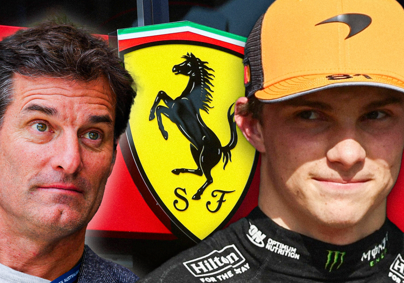 Webber, Piastri, Ferrari, socials