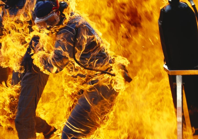 VIDEO: Verstappen's fiery Hockenheim pit-stop!