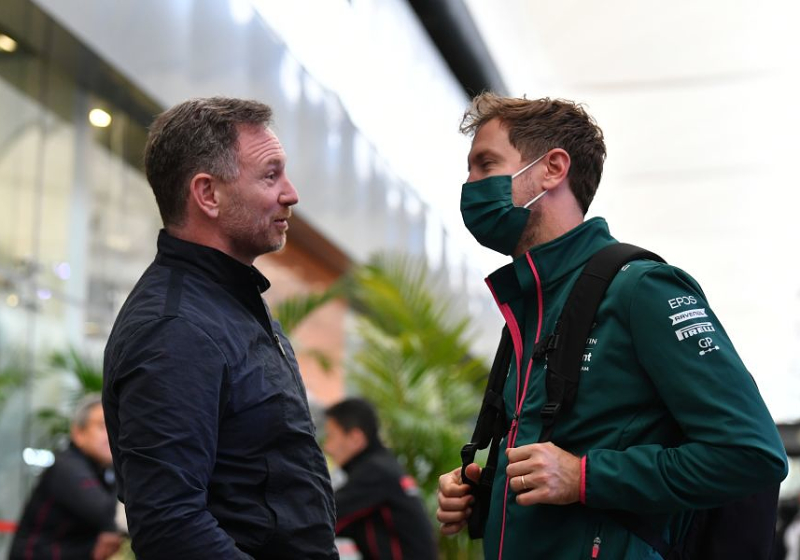 Horner over Vettel: "Eerste sponsordeal was een helm in de kleuren van Red Bull"