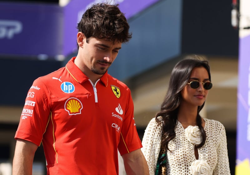 Charles Leclerc, Alexandra Saint Mleux, Ferrari, Abu Dhabi, 2024