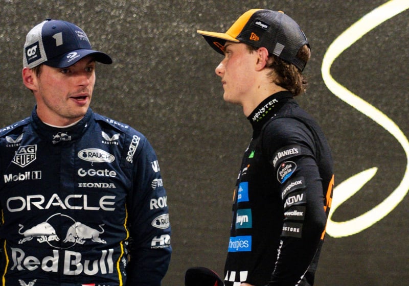 Max Verstappen, Oscar Piastri, Red Bull, McLaren, Singapore, 2025
